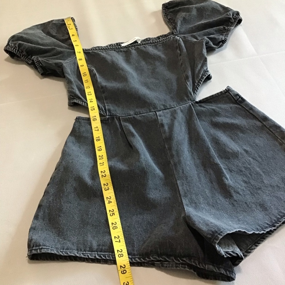 Altar'd State Louise Denim Romper - Picture 6 of 12